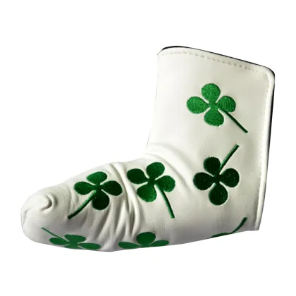 1PCS Shamrock Clover Headcover Golf Putter Head Cover Blade Shamrock Club Heads Clover Headcover Club-Making Products
