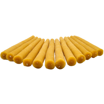 Yellow Blessed Non Toxic Beeswax Taper Candles