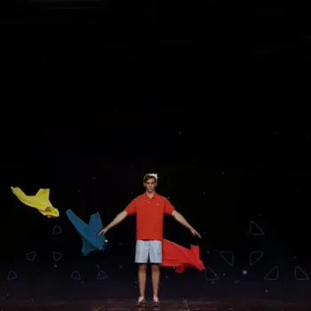 pepper's ghost hologram illusion pyramid projection film