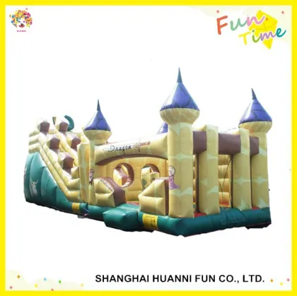 Super Inflatable Slide Obstacle Course CN 71 For Playland