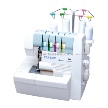 Máquina de coser Overlock doméstica de 4 hilos