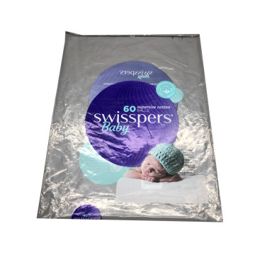 Best-selling transparent laminated plastic  three sides sealed swisspers package