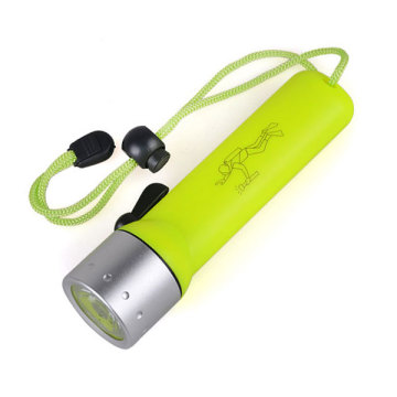 High-Quality Waterproof Tactical Diving Torch with 4*AA Batteries LED Flashlight, Submerges to 30M