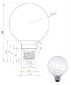 Lampe LED 4W 2W G95