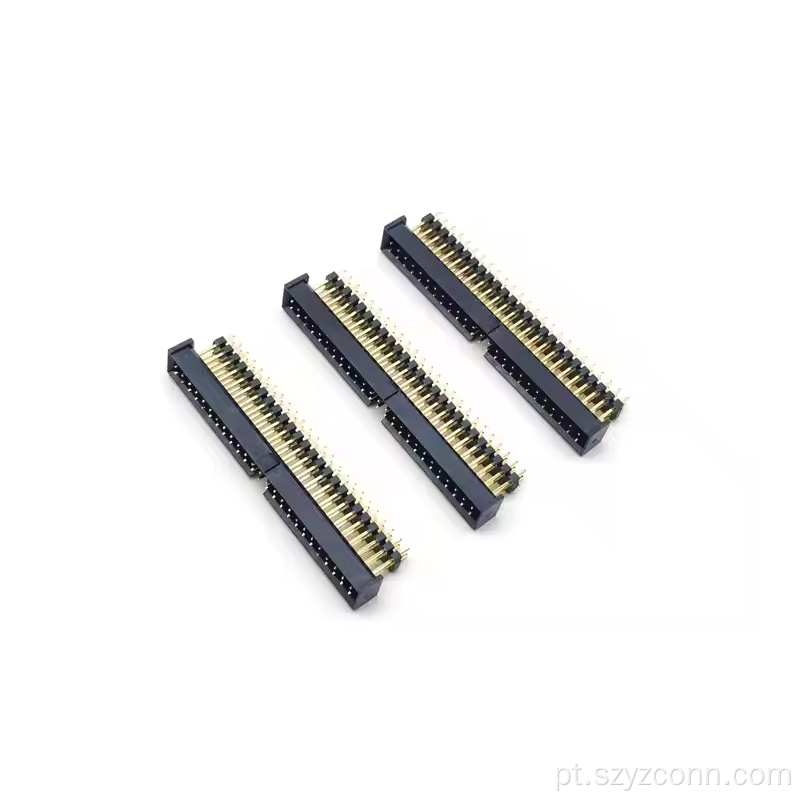 Conector de cabeçalho de caixa de passo de 2,0 mm reto 50P