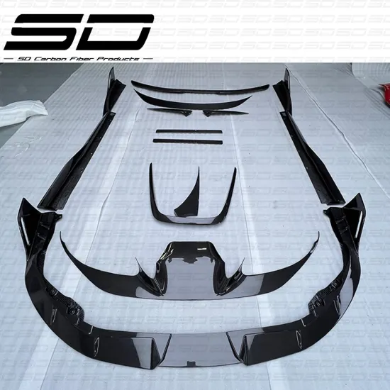 Auto Body Systems Dry Carbon Fiber M Style Car Body Kit for Ferrari F8