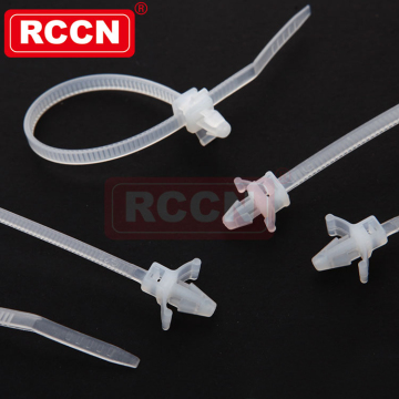 RCCN Push Mount Tie PWV-130I White Nylon Cable Tie