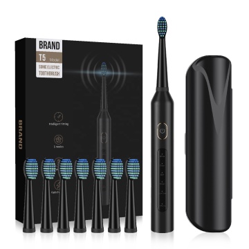 2024 New Ultrasonic Electric Toothbrush with Travel Case and 8 Bristle Heads