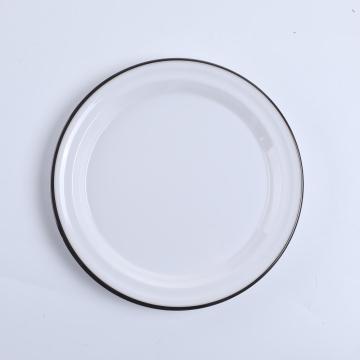 assiette de service ronde en plastique