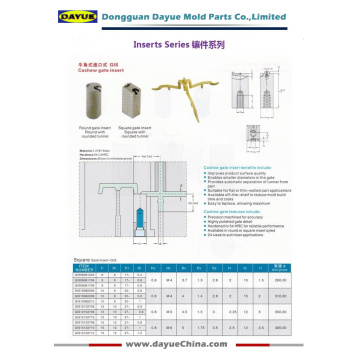 Inyección de precisión Molde de plástico 1.2767 Serie de insertos de compuerta