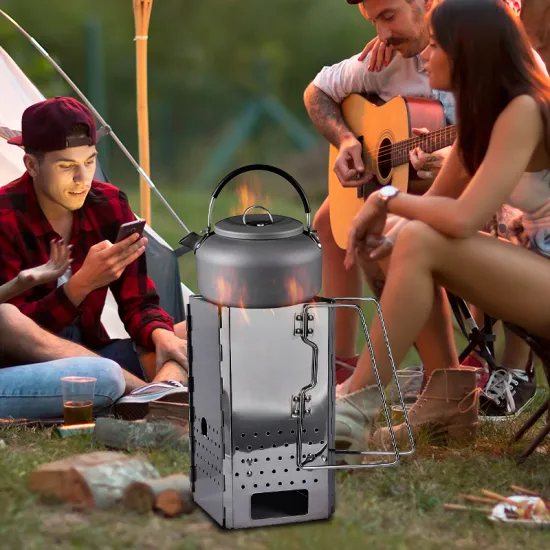 Stainless Steel Folding BBQ Grill Charcoal for Camping