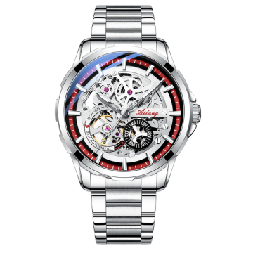 Ailang 8650 Large Dial Vintage Men's Automatic Mechanical Hand Winding Watch