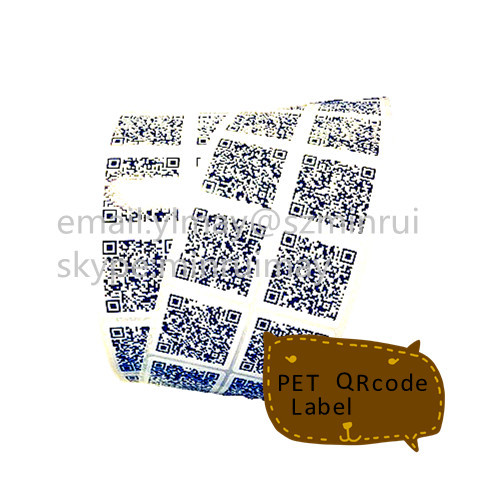 Custom White Pet Vinyl Stickers, Pet Qrcode Label, Pet Vinyl Sticker 