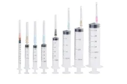 Single-use sterile syringes