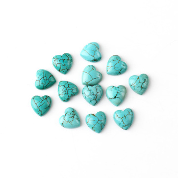 Synthetic Turquoise Campitos Turquoise Heart Cabochons