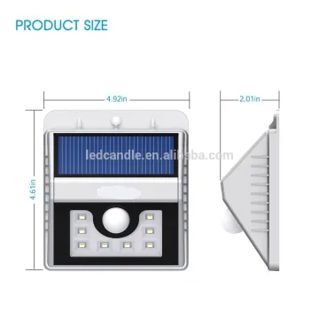 8LED 2016 new decorative solar garden led panel lighting