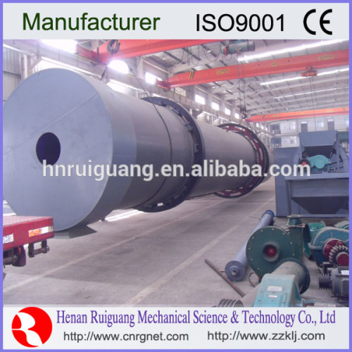 large handing peat rotary dryer with ce/iso certificate