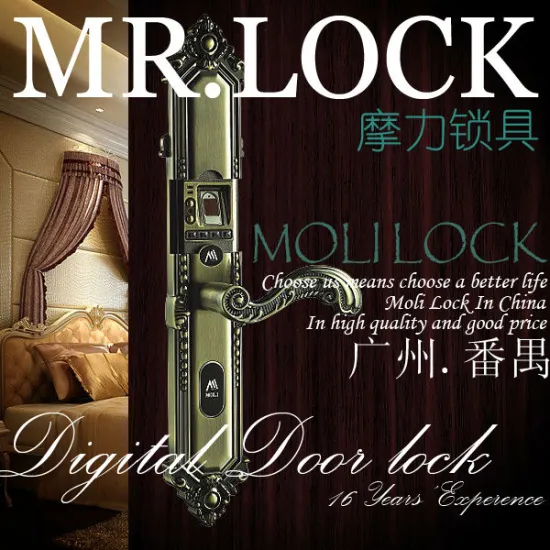 semiconductor scanner electronic fingerprint + code + key combination safe door lock