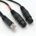 مخصص XLR 3Pin ذكر إلى RJ45 DMX512 كابل