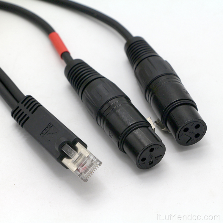 Cavo personalizzato XLR 3pin da maschio a RJ45 DMX512