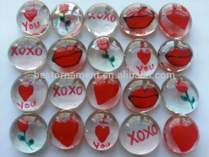 Handpainted Glass Gems