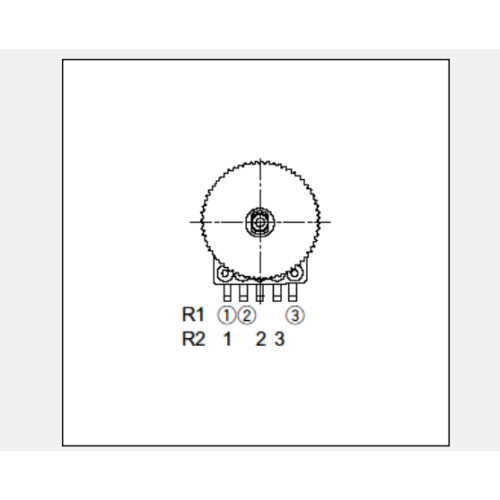 Potenciômetro giratório da série Rk10j