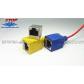 Conector moldado RJ45 sem parafuso