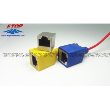 Conector moldado RJ45 sem parafuso