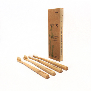 4 Pack Bamboo Toothbrush For Hotel Used