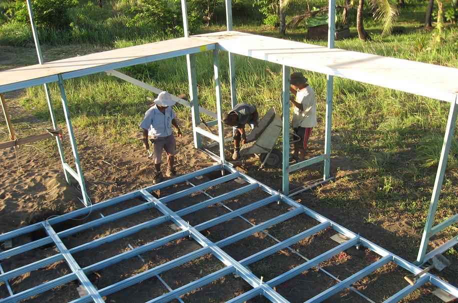 Arquitectura del paisaje escénico acero luz