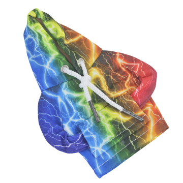 Lightweight Cross-Border Best-Selling Hoodie Gear Head Cover with Lightning Spectrum Pattern for Car Interior Warmth