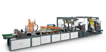 Three sides sealing transparent paper bag making machine