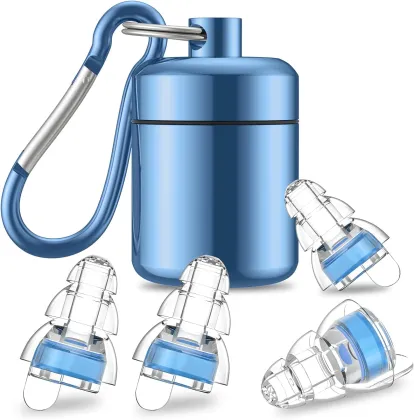 Music Earplugs 24dB Noise Reduction Soundproof Flight Earplug with Waterproof Storage Bin