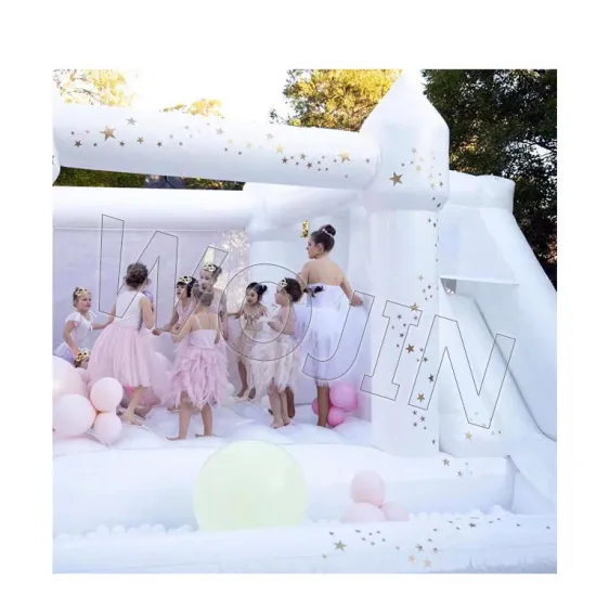 Factory Direct White Wedding Inflatable Bounce House - Inflatable Castle for Kids and Adults