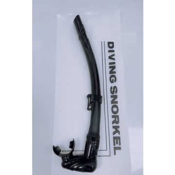 White Silicone Semi-Dry Breathing Underwater Purge Valve Snorkel Tube