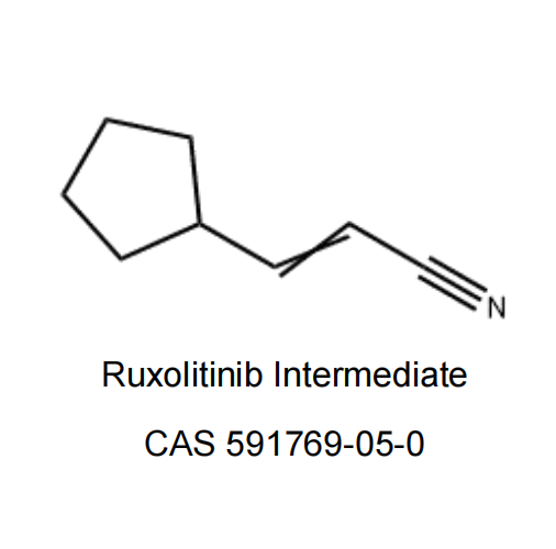 Ruxolitinib وسيطة 3-cyclopentylacrylonitrile cas no. 591769-05-0