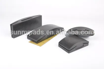 125*70MM molded ridgid plastic Hand Sanding pads for abrasive paper