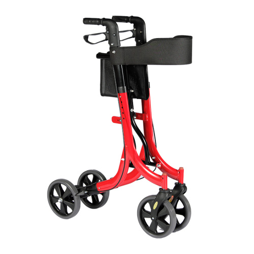 Lightweight Rollator 4 Wheels Aluminum Foldable Rollator Factory