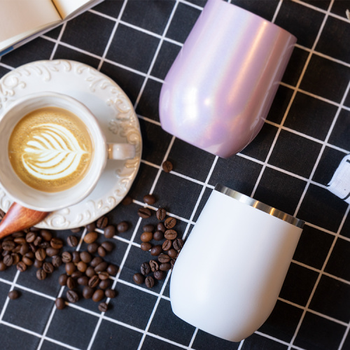 Taza de coche de vacío de doble pared térmica con tapa