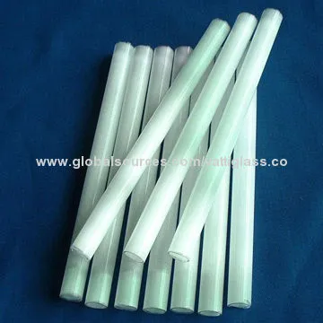 Ivory white quartz tube, used for lamp or other usage