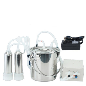 Electric Stainless Steel Milking Machine with Vacuum Pump and Automatic Stop Function