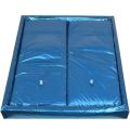 Materasso blu a doppio letto d'acqua king size