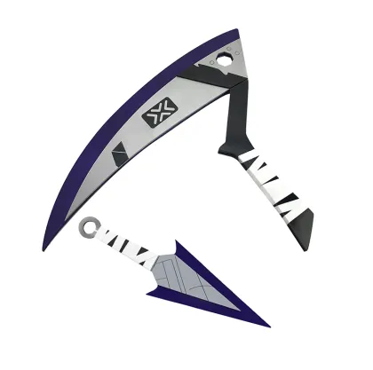Game LOL KDA Akali Sword Weapons Cosplay Costume Props Sickle Dagger Cosplay Weapon Prop KDA Handmade Prop
