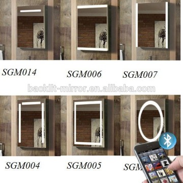 Antifog mirror with heating demist pads ,digital lock mirror for bathroom
