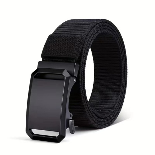 Tali Pinggang Tenun Nilon Auto-Buckle Tanpa Gigi