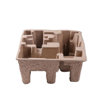 Custom Eco-friendly Molded Fiber Packaging Paper Trays