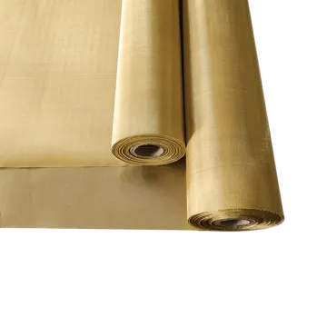 High purity Micron copper wire mesh for filter Embossed Brass Mesh