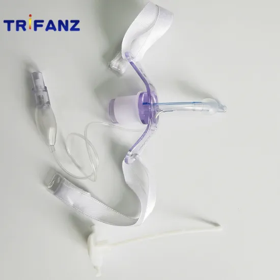 PVC Single Use Reinforced Cuffed Tracheostomy Tube