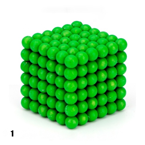 216pcs como um conjunto de bolas magnéticas de neodímio em cubo