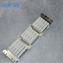 AUCAS Stainless Steel 150 pairs voice distribution frame Blank Patch Panel for Krone 10 pairs voice module